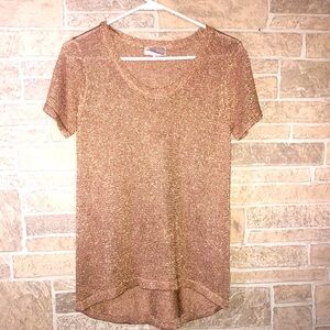 Forever 21 Tan/Brown with Gold Tunic